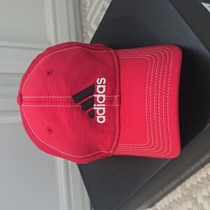 Adidas Baseball Hat, Red, Size Small